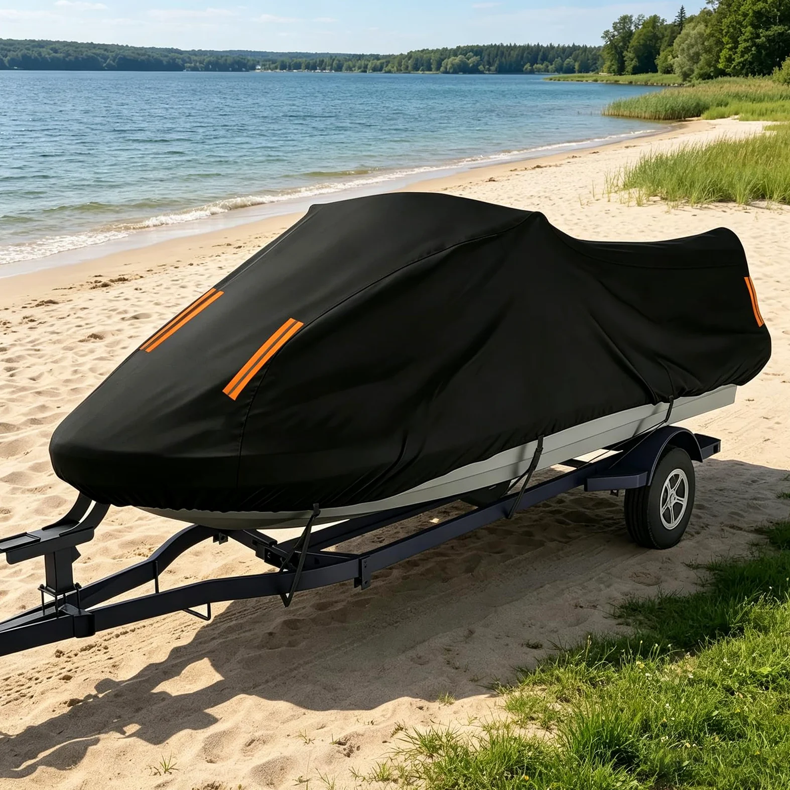 Funda Impermeable para Moto acuática para Sea-Doo GTX 300 2022-2024,Fundas Motos acuáticas 300D Oxford,Resistentes Rayos UV y para Todo Tipo de Clima con Bolsa de Almacenamiento