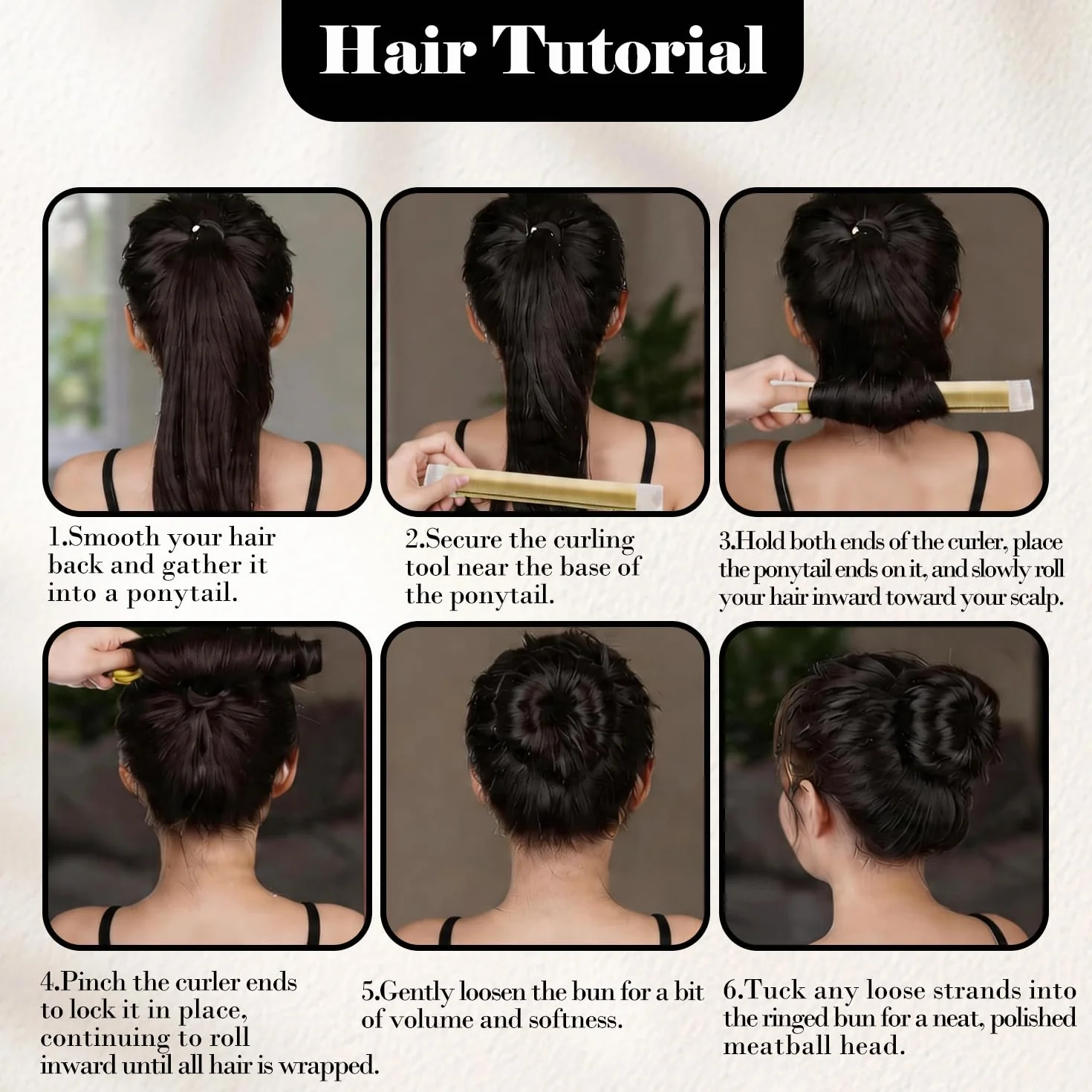 Juego de 21 Piezas Moldeador de Moños para Mujer, Kit con Donuts de Pelo y Horquillas - Beige