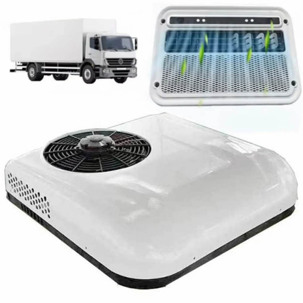 12V RV Aire Acondicionado Techo, Voltaje Aparcamiento Autobús, Barco, Caravana, Furgoneta, Camión, Remolque