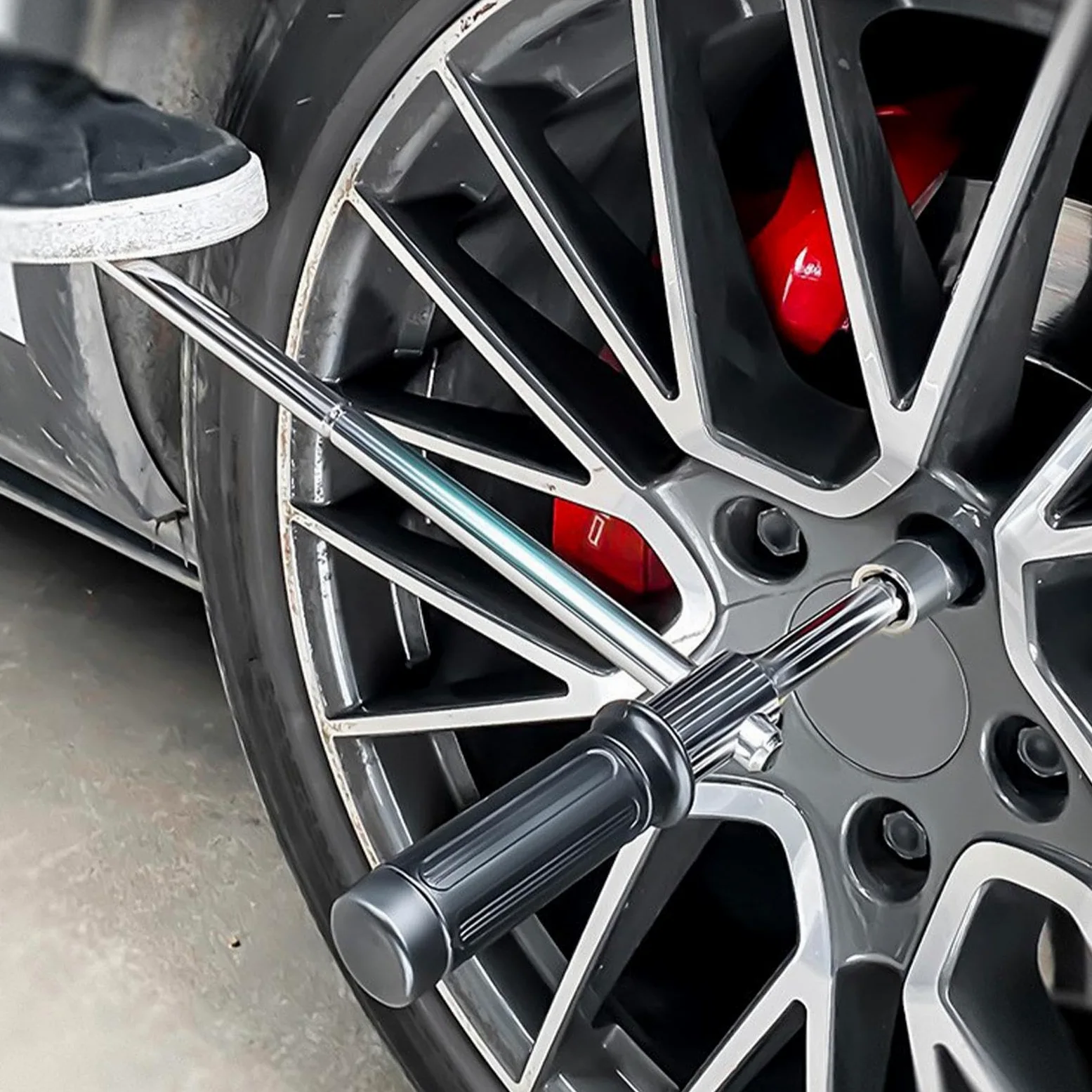 Llave de Ruedas Llave Cruzada para Tuercas de Rueda | Llave para Neumáticos Robusta para Furgoneta Moto Coche SUV Camión Taller Mecánico Emergencias en Carretera