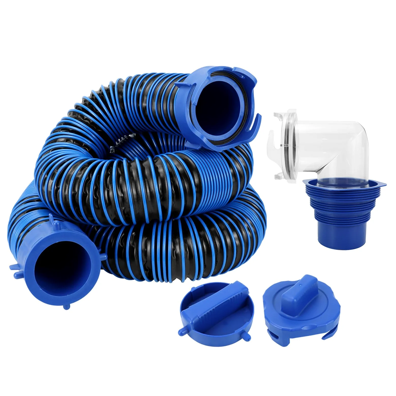 Manguera de descarga de agua gris para Campers, tubo flexible de 10 pies de, manguera de residuos reforzada para residuos de drenaje de campistas