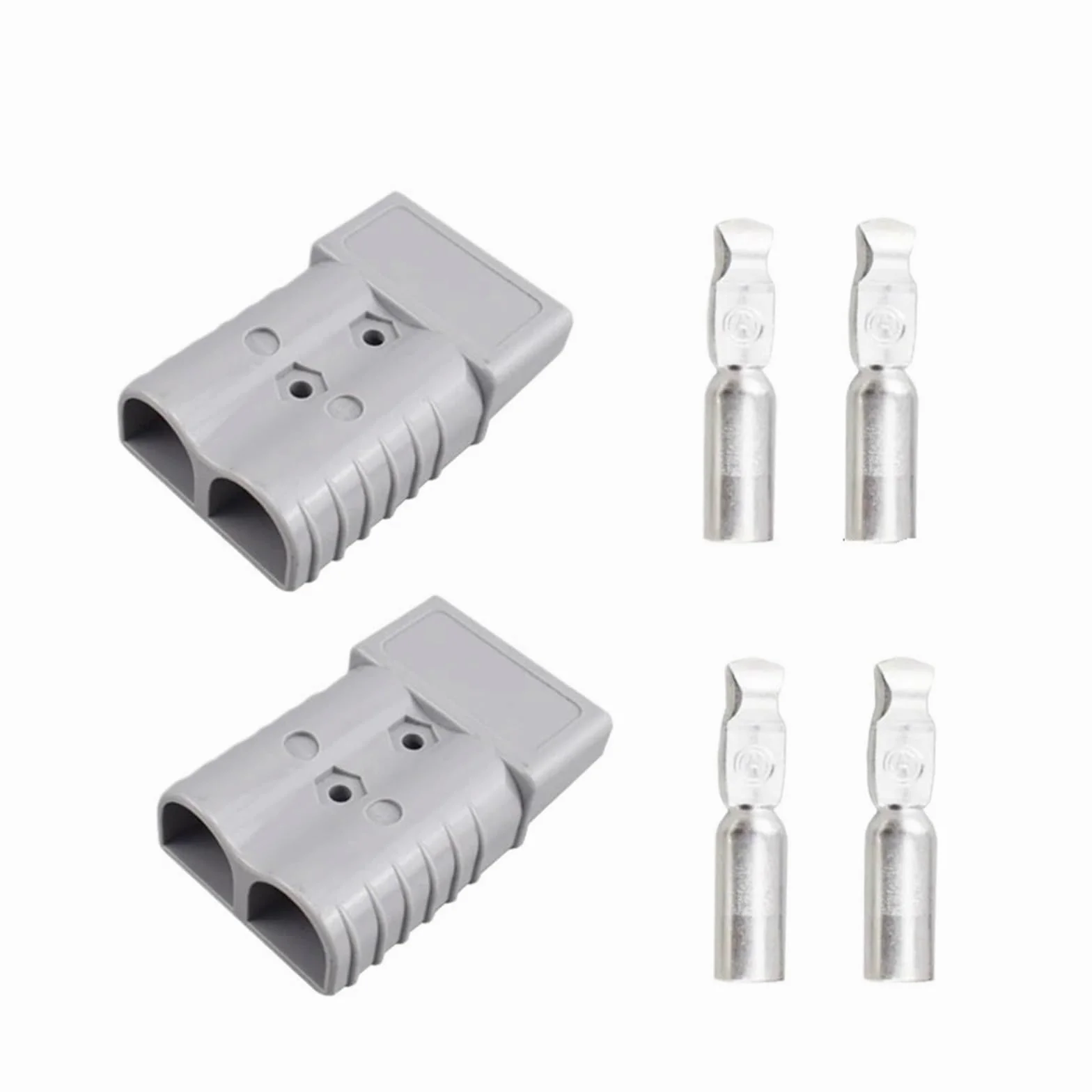 2Uds 50A 120A 175A 350A conector de carga de batería 600V enchufe de alimentación rápida de alta corriente for batería de coche eléctrico, CableSolar(2PCS grey 350A)