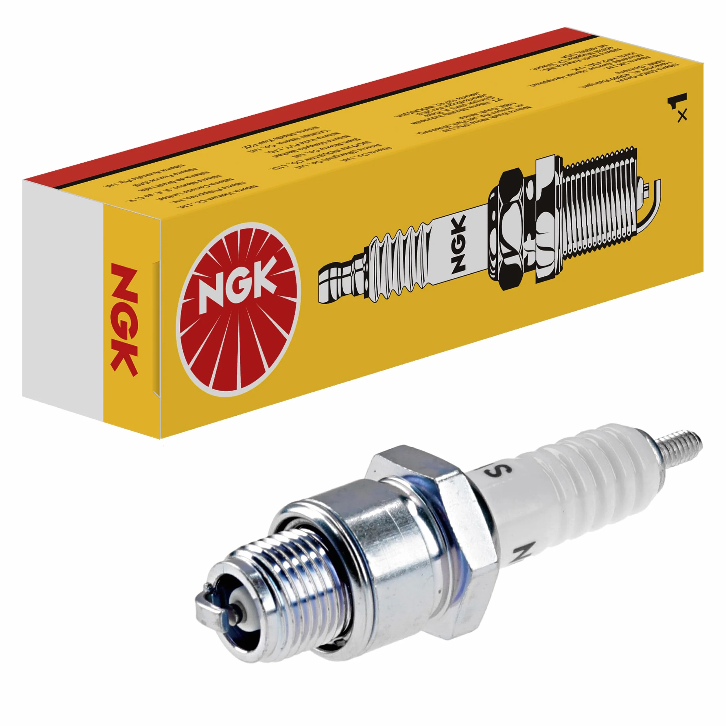 Bujía de encendido NGK B8HS, 5510 | Yellow Box | 1 ud.