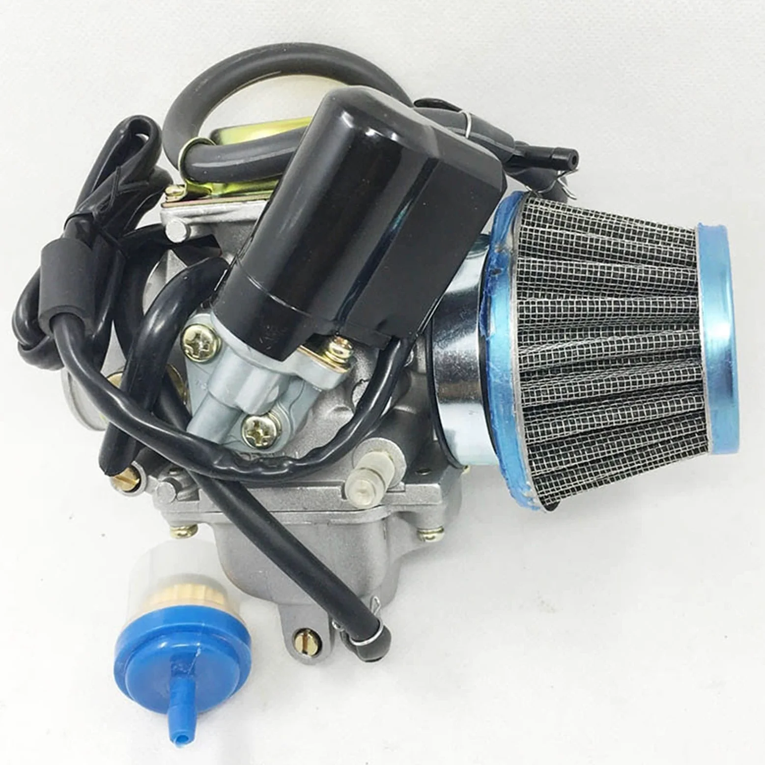 Carburador De Ciclomotores con Filtro Carb para Gy6 150cc 4 Tiempos Scooter Go-Kart GY6 QMJ / QMI157 Piezas De Motor Carburador para desbrozadora