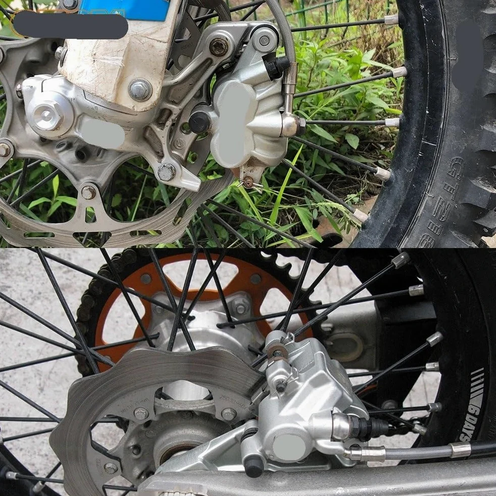 Kit De Reparación Pinzas Freno Delanteras Y Traseras para Motocicleta: Muelles Retención, Almohadillas Lámina Aislante Térmica para Bomba(Rear Kit Rear Kit)