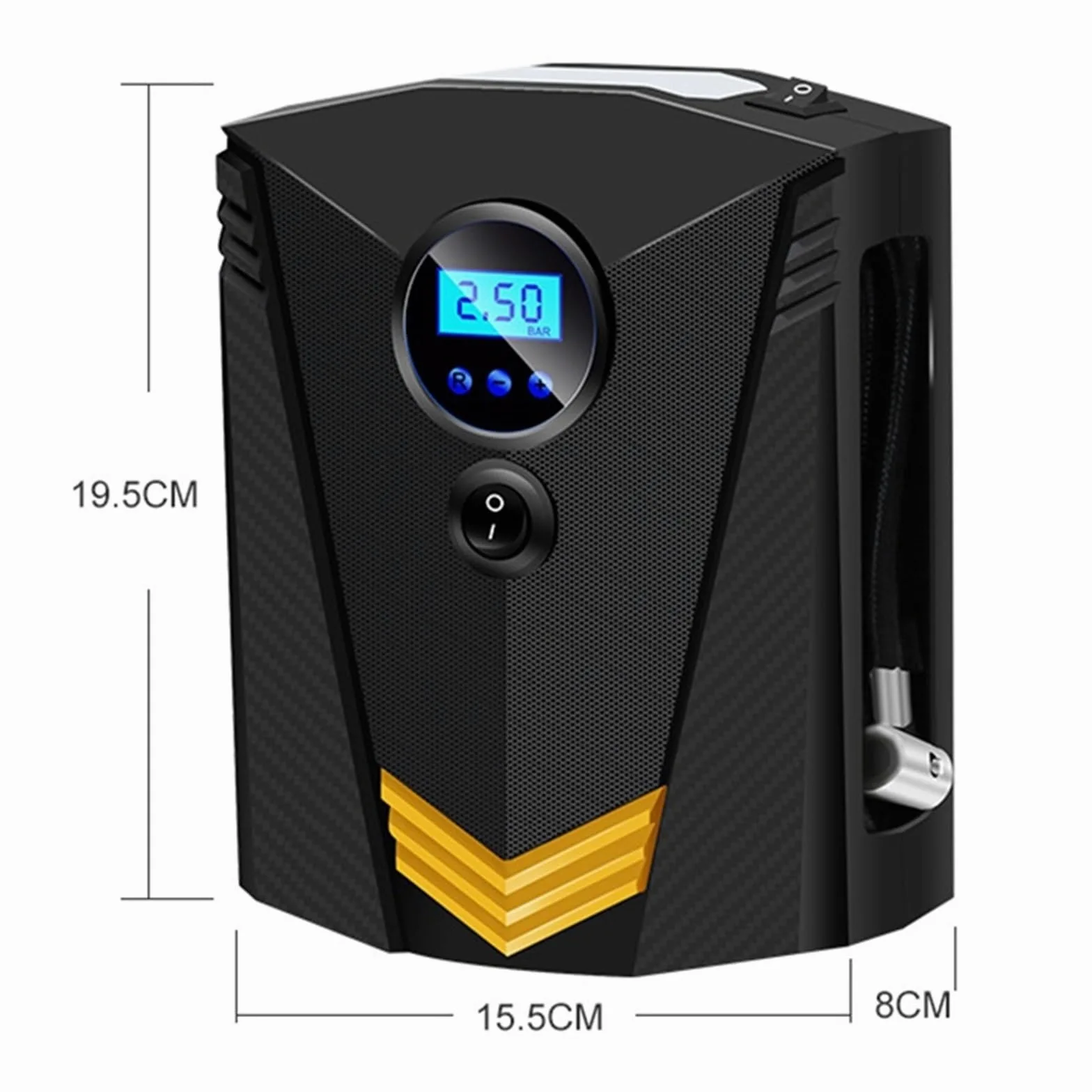 Bomba Inflable Digital For Neumáticos De Coche, Compresor De Aire Automático con Iluminación For Ruedas De Coches, Inflador De Neumáticos Eléctrico De 12V Inflador RáPido(Digital with Box)