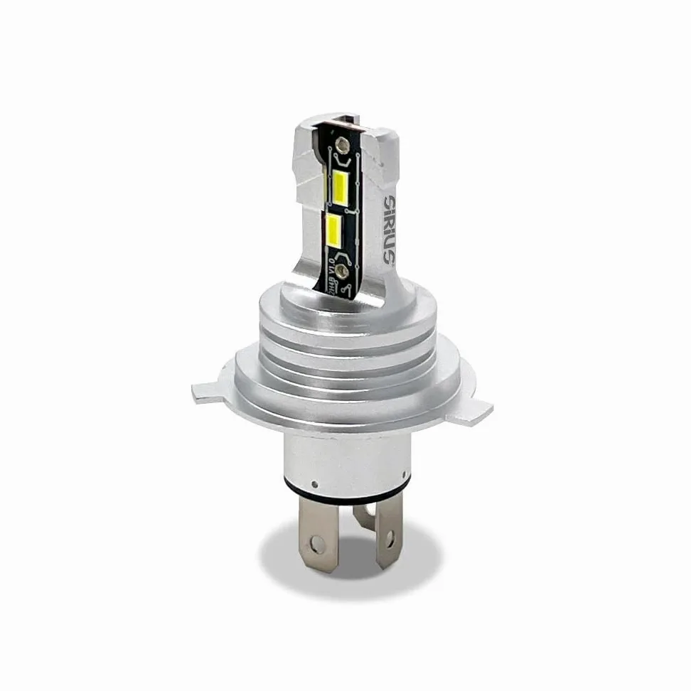 Sirius - Kit de 2 faros LED H4 Junior Series – 12 V 6000 K – 2600 lúmenes – Compatible con coche y moto