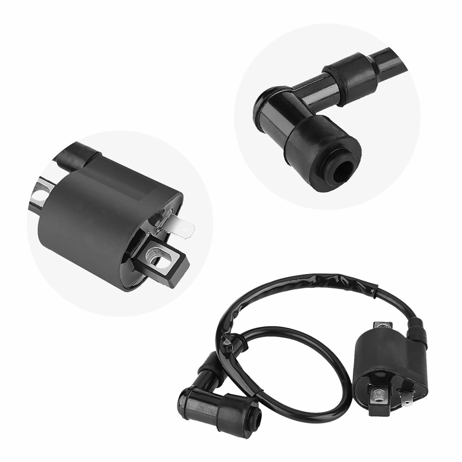 BORDSTRACT Bobina de Encendido 150/200/250cc para Motores de ATV, Quad, Motocicletas de Tierra, Scooters, Buggies y Go-Karts