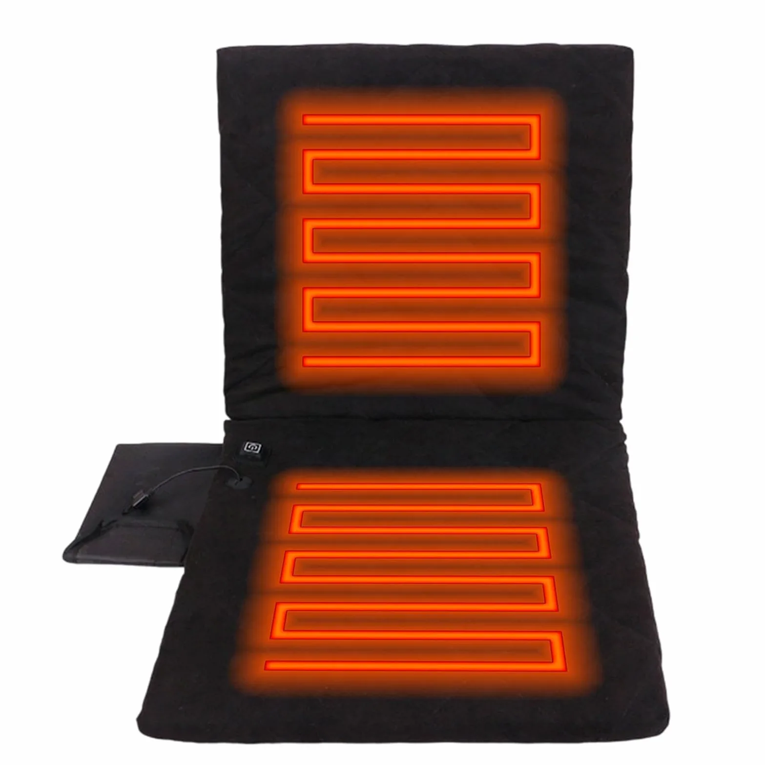 Almohadilla Térmica para Silla Cojín Térmico Plegable De 3 Niveles | Almohadilla Para Asiento Calefactada para Hogar, Estadio, Camping, Pesca, Aire Libre, Gradas y Conciertos