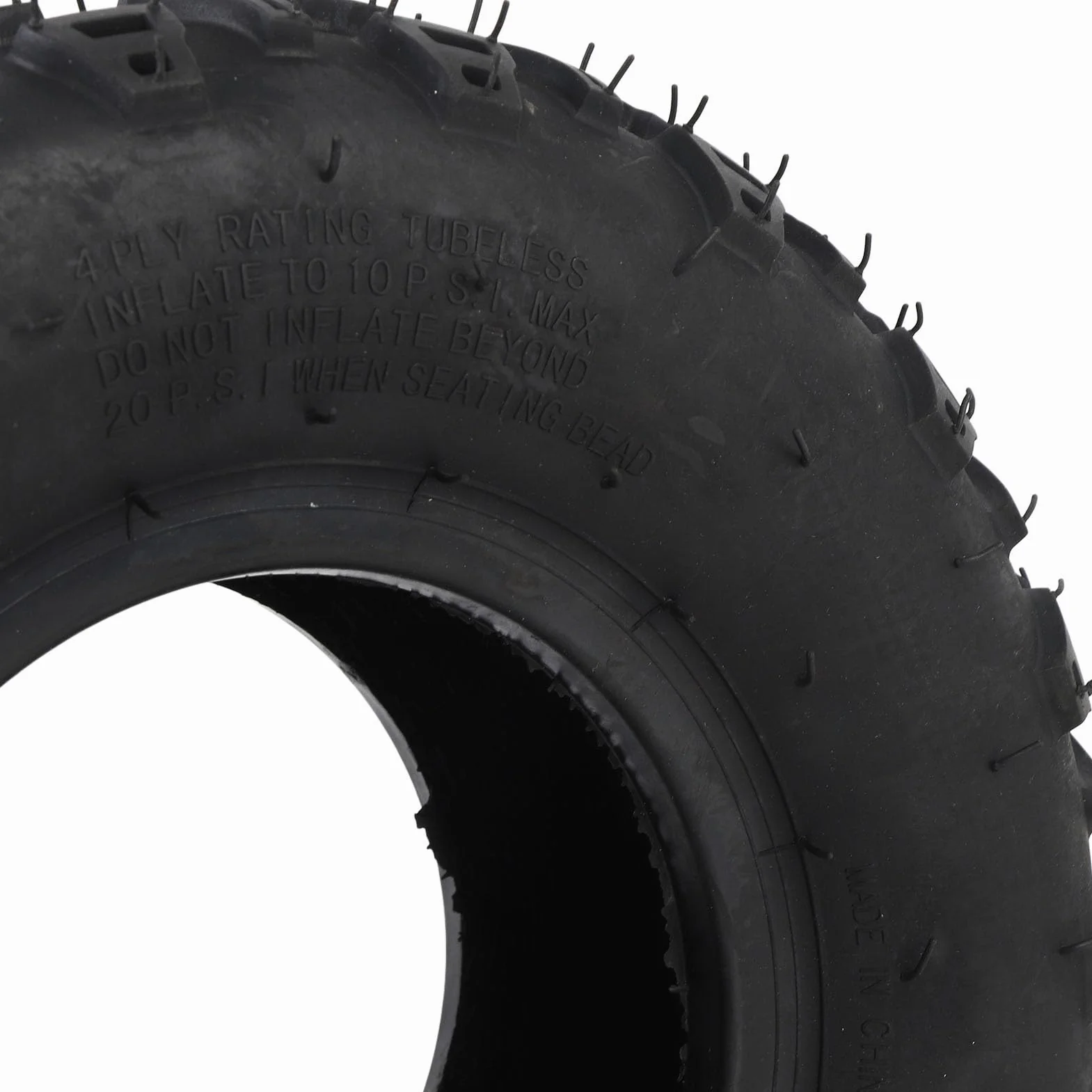 Keenso 14x5.00-6 Neumático, Neumático de Rueda Delantera con Aspiradora sin Cámara de Goma de Borde para la Mini Bicicleta de Carrito de Carretera ATV Quad Off