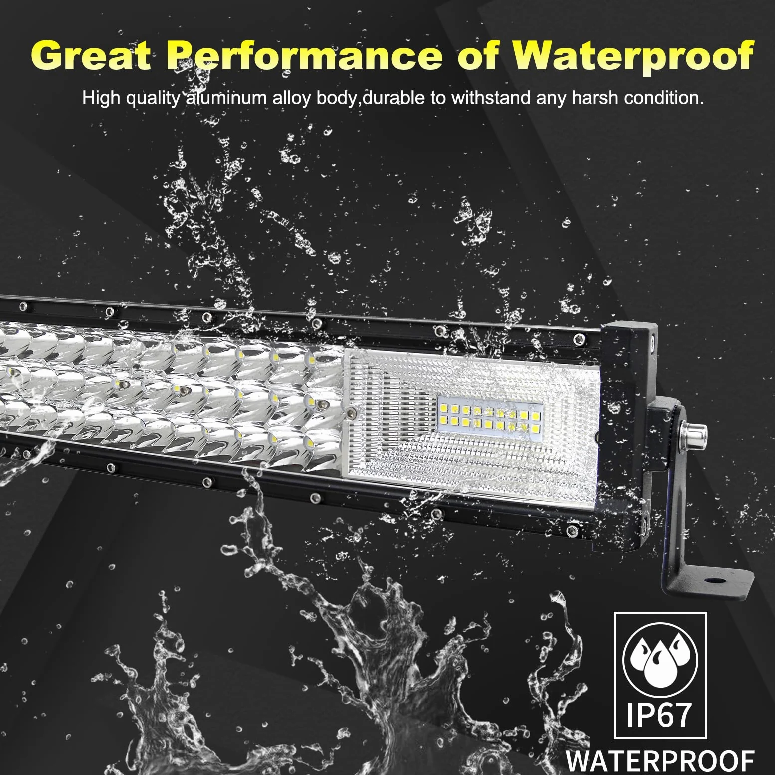 Willpower Barra LED 4x4 32" 405W + Focos LED Tractor 4" 12V 24V, Cableado | Barra Luz LED Curva 81CM + 2X Focos de Trabajo LED 10CM, Largo Alcance, Blanco, para Coche Camion Barco Quad Vehículos