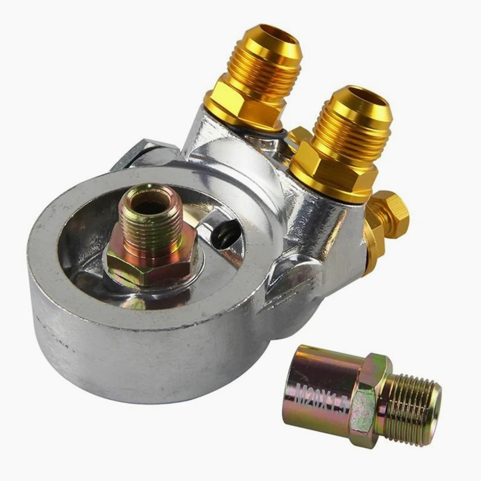 Kit de tuberías del intercooler del intercooler en Filtro de aceite AN10 3/4" -16UNF y M20*1.5 y 1/8"NPT Aluminio Sil Radiador intercooler Intercooler para turbo | Termostato de bloque de placa tipo sándwich enfriador universal