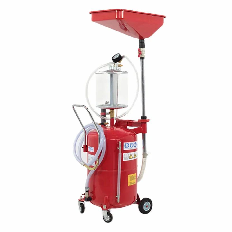 Sogi REC-70P - Bomba de aspiración de aceite con depósito para la recuperación del aceite consumido