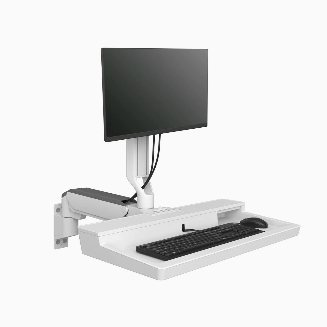 ERGOTRON CAREFIT COMBO ARM. SNOW WALL