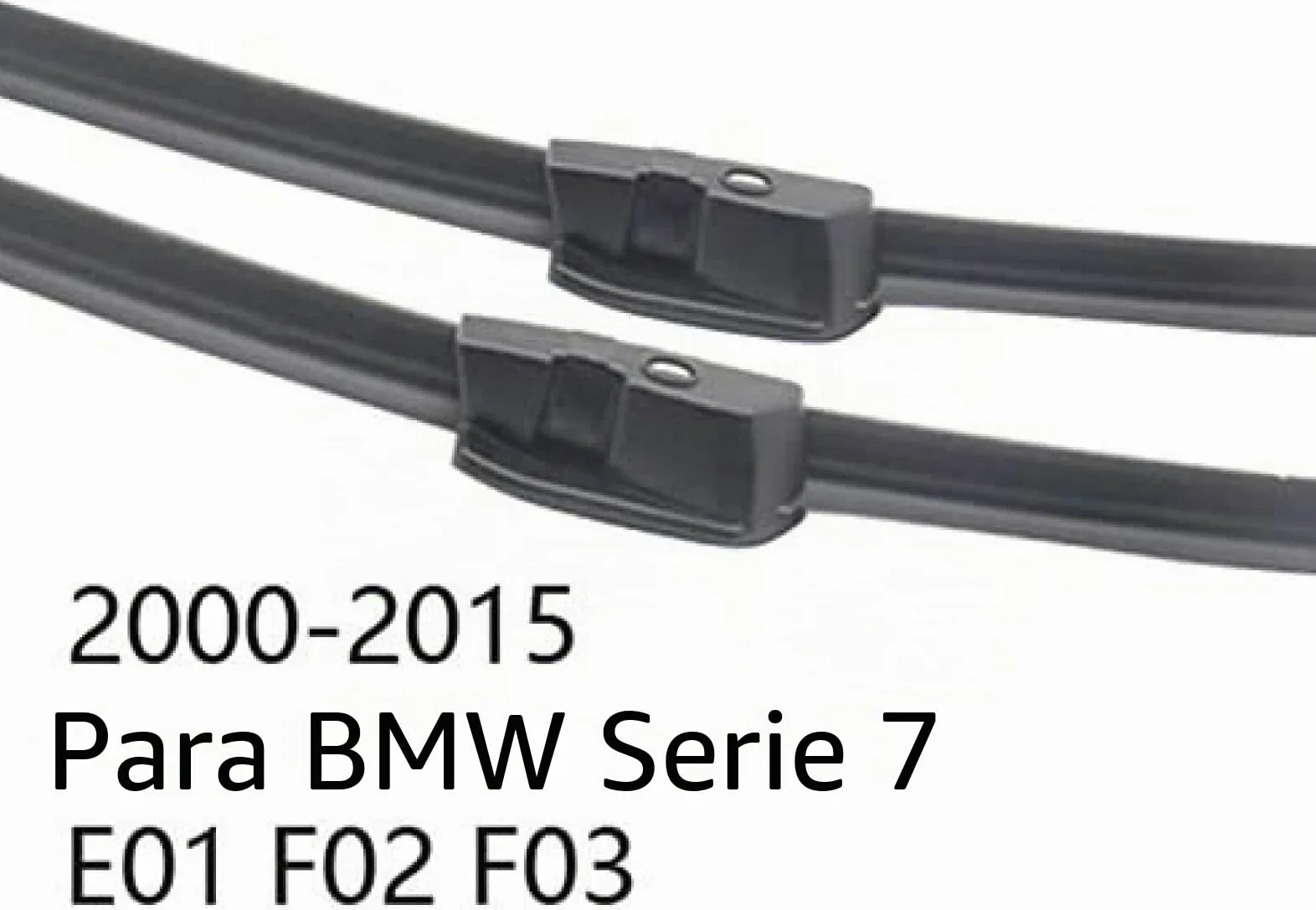 Juego de escobillas limpiaparabrisas, para BMW Serie 7 E65 E66 E67 E68 F01 F02 F03 F04 730i 735i 740i 745i 750i 760i 730d 740d 745d 730iParaLi (Color : para(E65) 2001-2008)