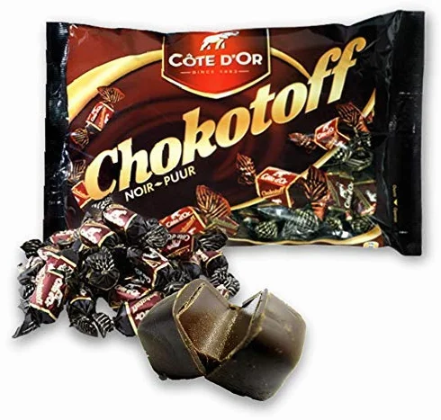 Chokotoff Costa toffees cubierto con chocolate negro belga 500g