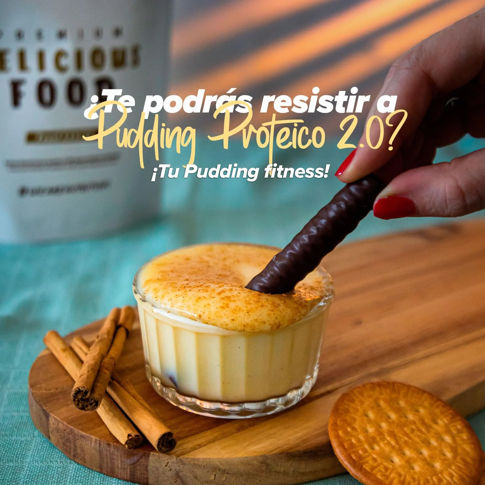 Pudding Proteico 2.0 HSN 500g Natillas Alto en Proteínas Sin Gluten Vegetariano