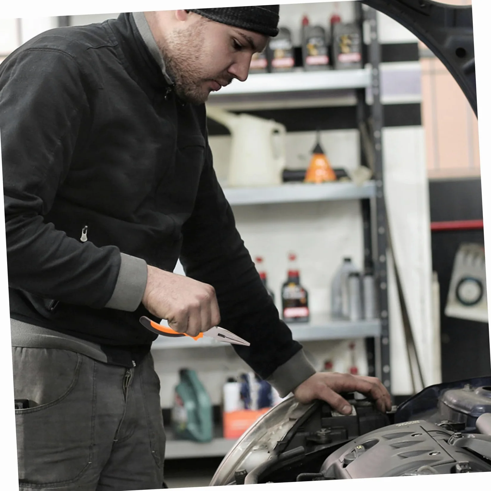 MAGICLULU Kit de Reparación de Neumáticos para Coche y Motocicleta, 100 Piezas, Acero y Goma, Portátil para Reparación Rápida Lugar | Herramientas de Acero, Goma, Aleación de Aluminio y Plástico, Uso en Coche, Reparación Rápida