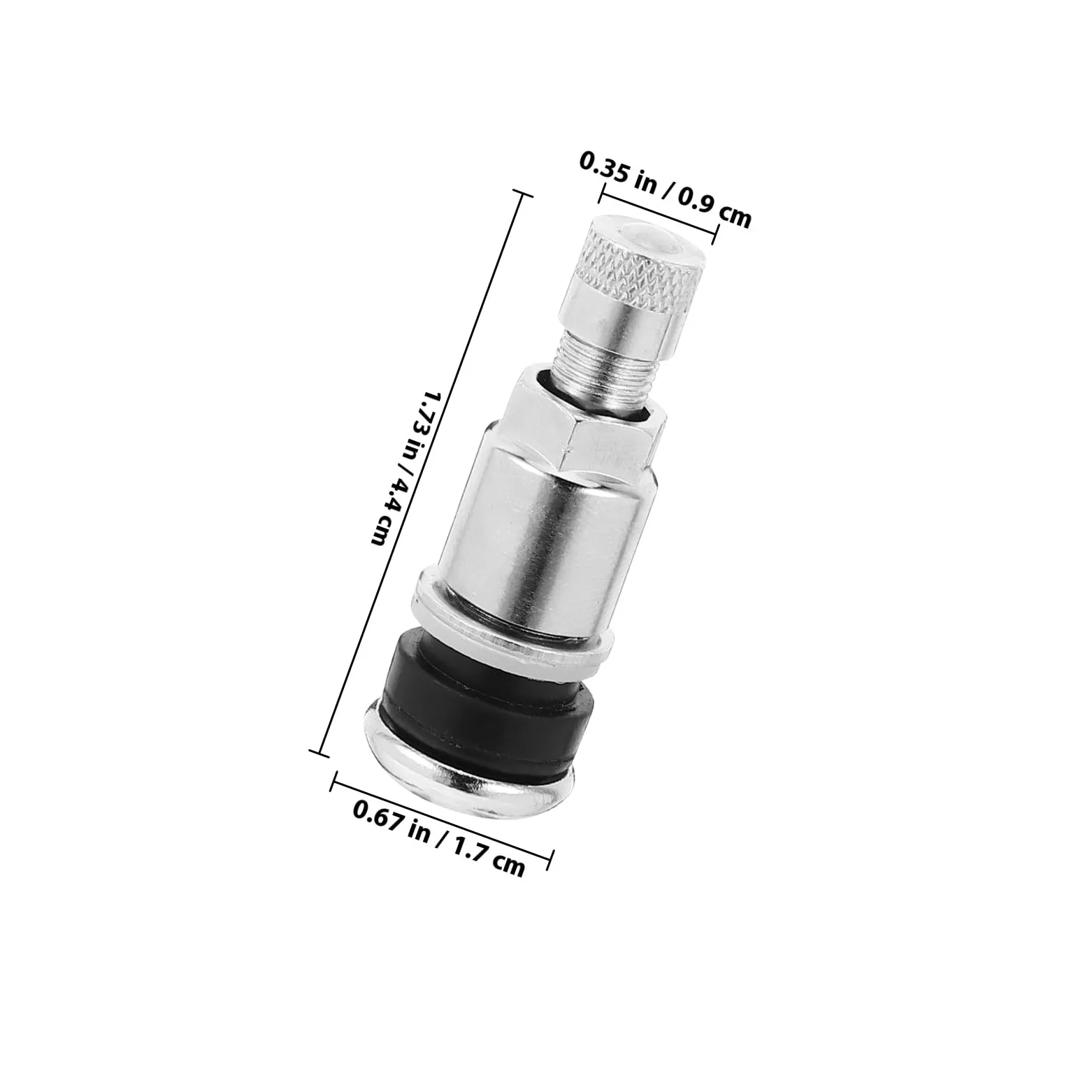 Generic 10 piezas Válvulas Metálicas de Tornillo para Neumáticos Resistentes y Seguras Compatibles con Coches y Camiones Reemplazo Duradero para Llantas Tubeless