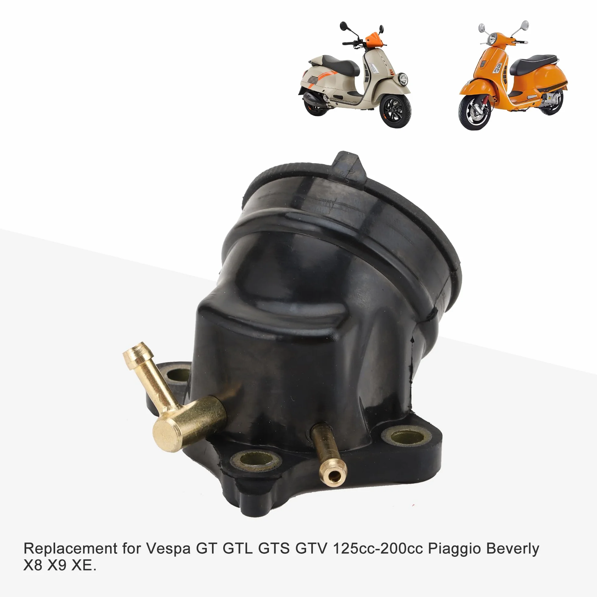 GOOFIT Tubo De Admisión Reemplazar para Vespa GT GTL GTS GTV 125cc-200cc Piaggio Beverly X8 X9 XE
