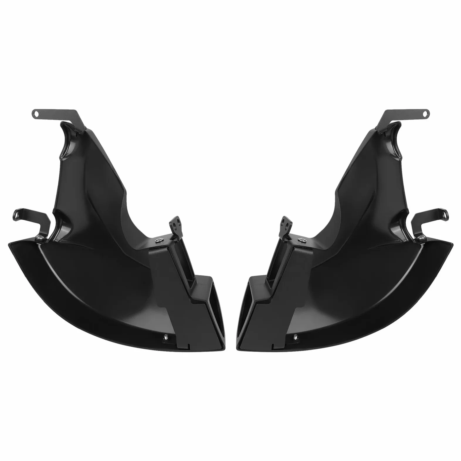 Compatible con kit conductos refrigeración pinza freno delantero | Enfoque el flujo de aire en las piezas del freno for reducir el calor durante el frenado continuo.(Black)