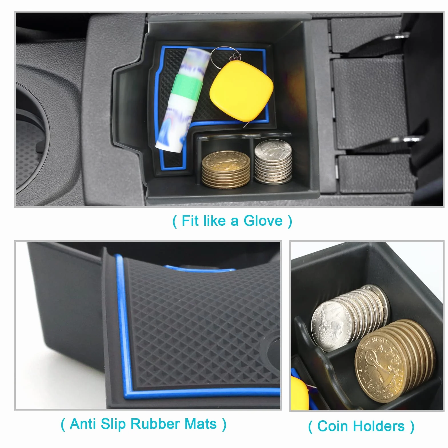 CDEFG Compatible con Renault Symbioz 2025 2026, consola central, guantera, reposabrazos, caja de almacenamiento multifuncional, organizador de consola para el centro de coche, bandeja Symbioz E-Tech