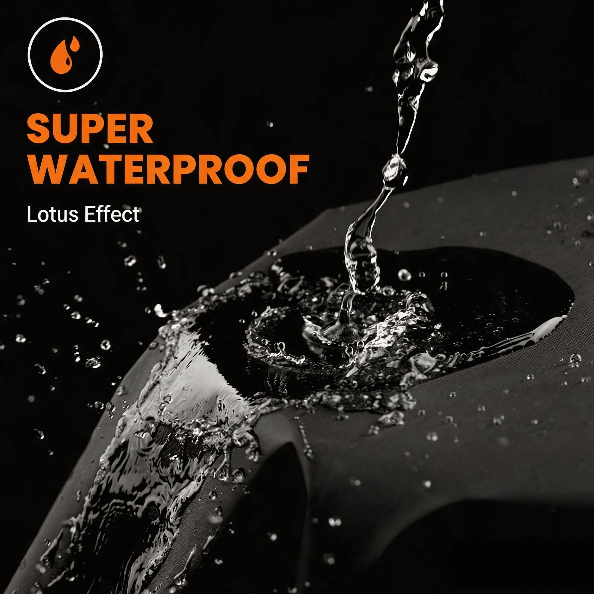 Favoto Funda para Moto Cubierta de Moto Oxford Impermeable Protectora a Prueba de Sol Lluvia Polvo Viento Nieve Excremento de Pájaro al Aire Libre, 245x105x125cm Negro+Plata