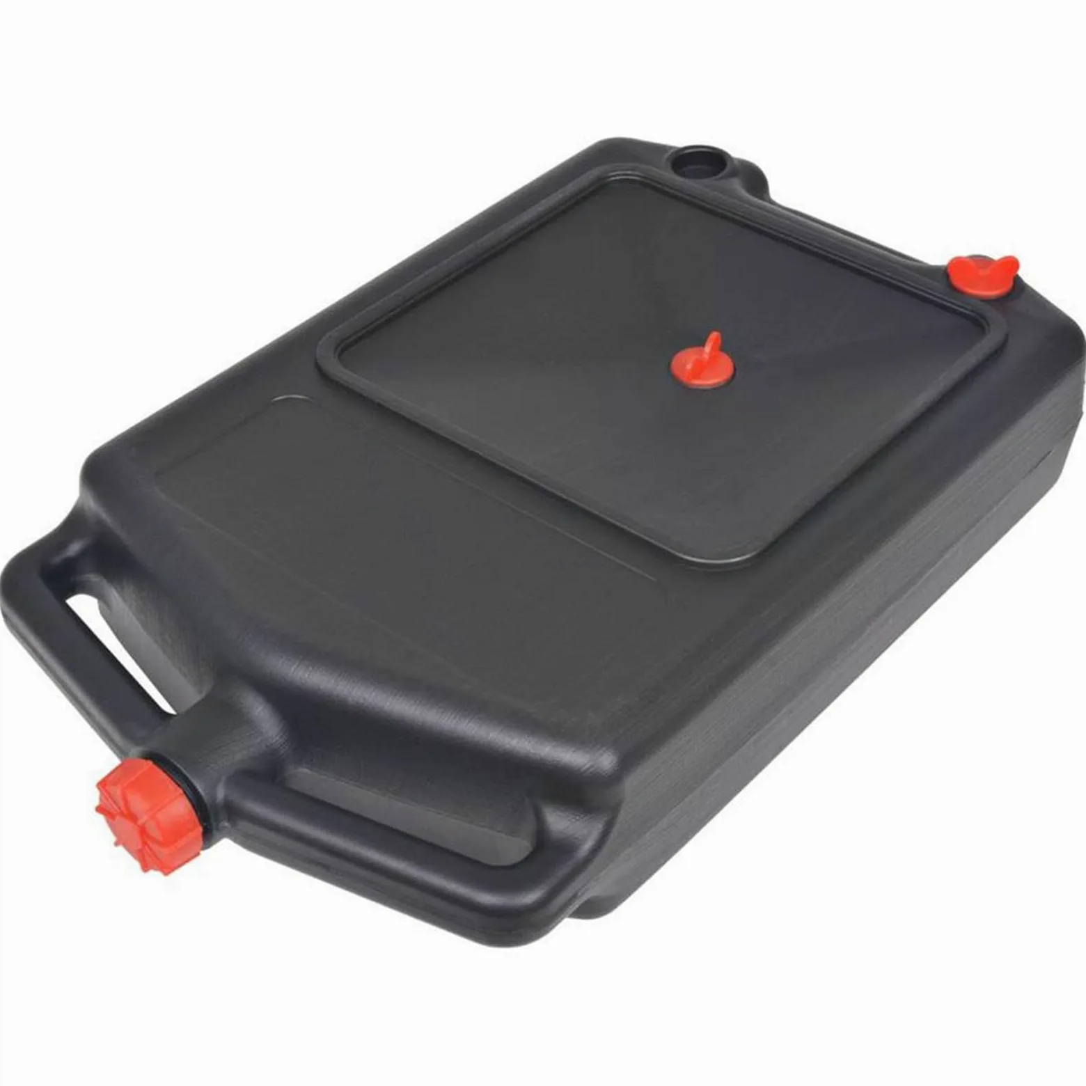 12L Recogedor Aceite Coche, Bidon Cambio Aceite, Resistente A Altas Temperaturas y Corrosión, Mantiene el Suelo Limpio, 58 × 33 × 13 Cm