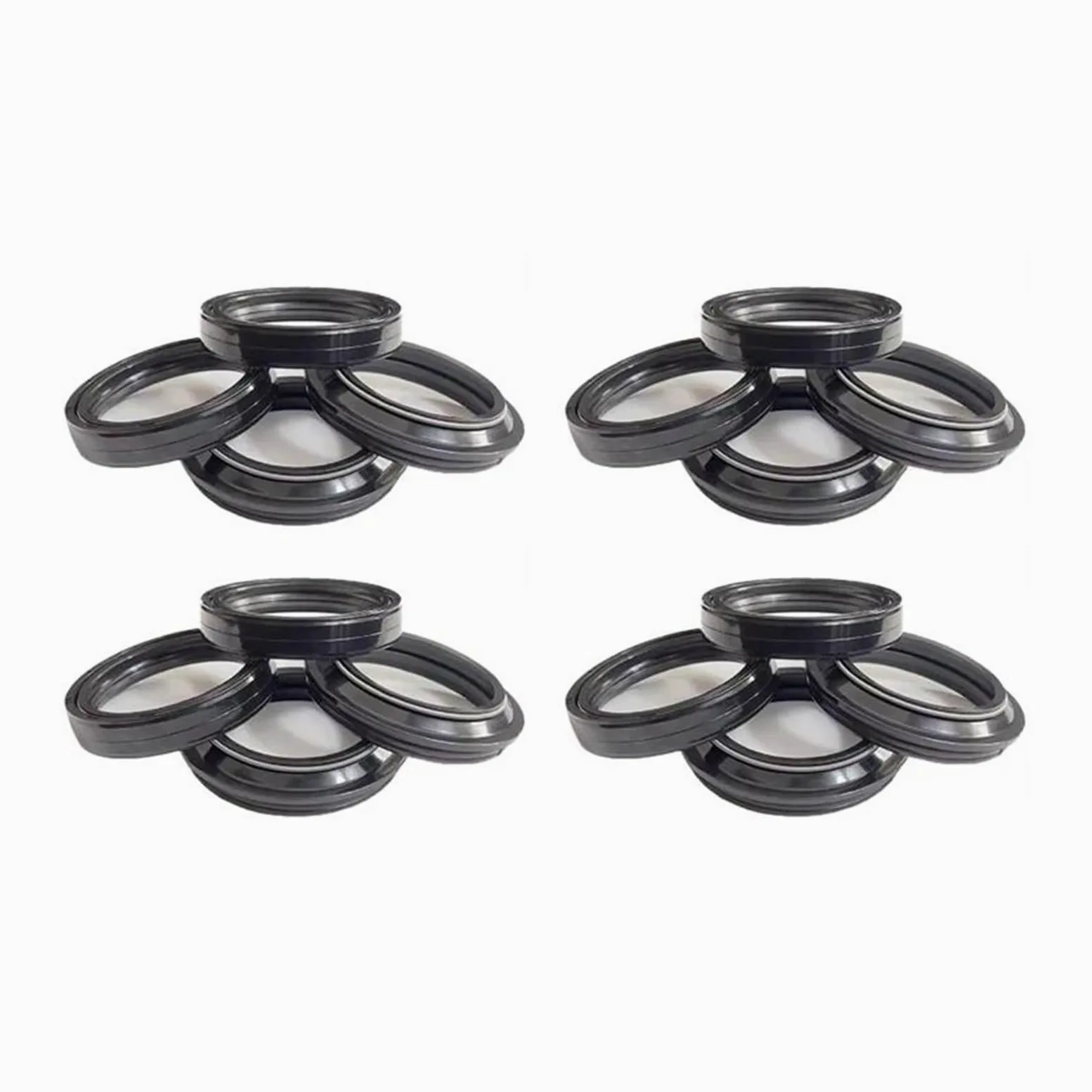 Para CR250R CRF250R KX250 CRF450R CRF450 NSR500 Amortiguador Horquilla Delantera Retén Aceite Guardapolvos(8pc Seal 8pc Cover)