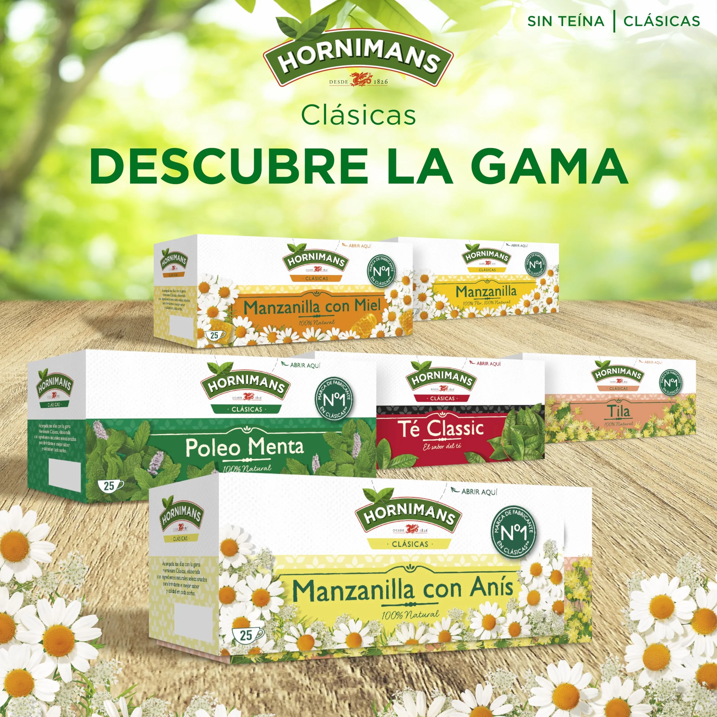 Hornimans Manzanilla con Anís Infusión 25 bolsitas Sin Teína