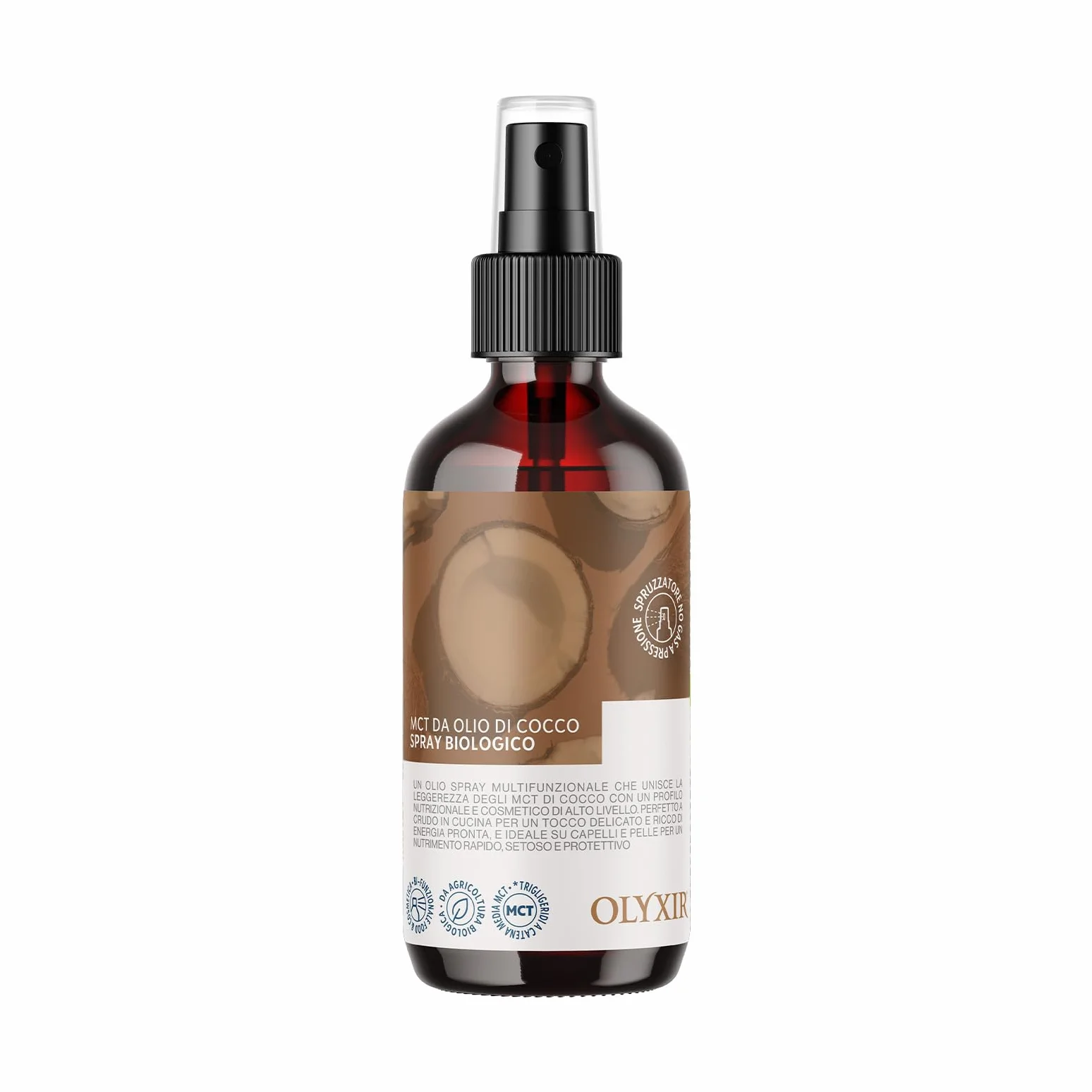 Benvolio Spray MCT Aceite de Coco Bio 250ml – Keto & Paleo – Antifrizz, Energía Rápida