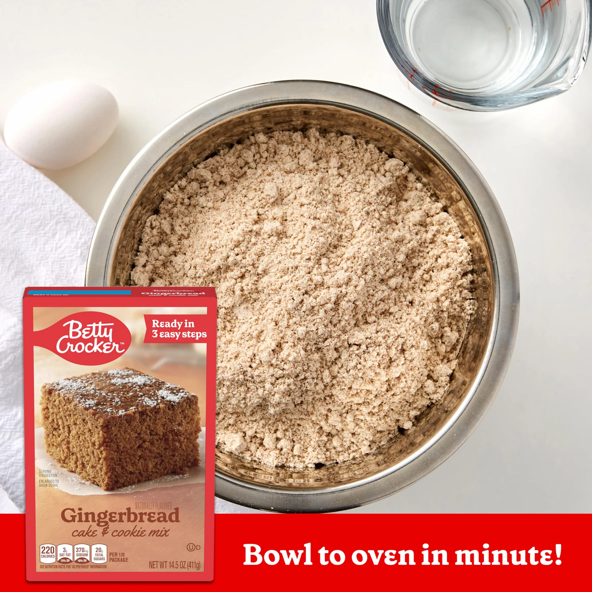 Betty Crocker Gingerbread Cake & Cookie Mix, 14.5 oz