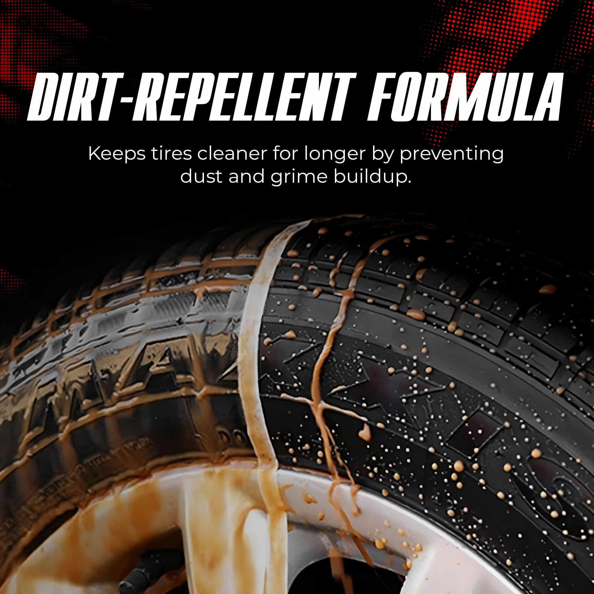 TEAM ÚNICO Tire Shine Satin - 510,3 g, lote de 6 | Fórmula avanzada para un brillo satinado duradero | Protege los neumáticos contra grietas y decoloración | Spray no graso, de baja eslinga
