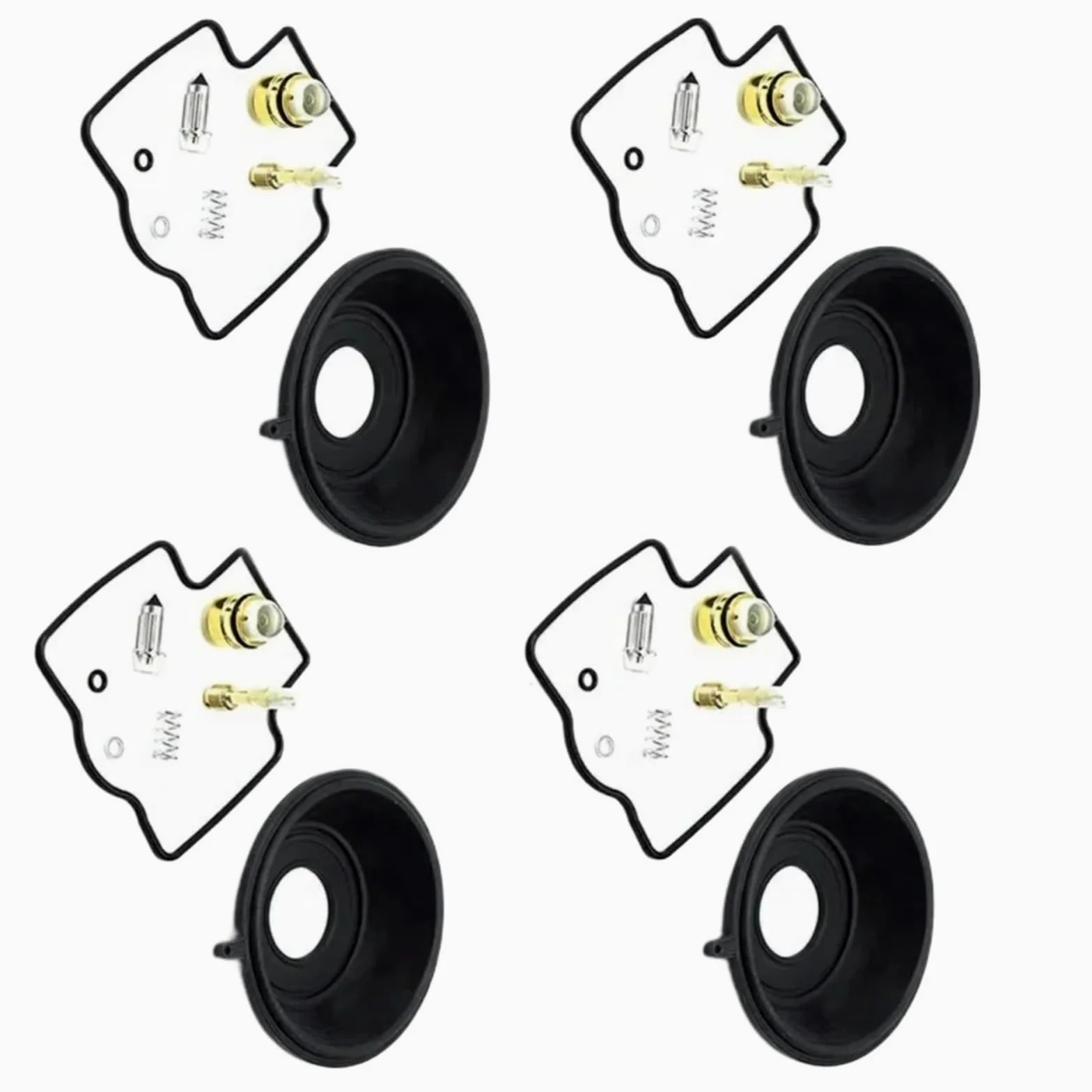 Kit Carburador Repuesto Kit Reparación Y Remodelación Carburador Para, Para ZXR750 1989-1995, Junta De Cámara De Motocicleta, Válvula De Flotador, Diafragma De Vacío(4 kits diaphragms)