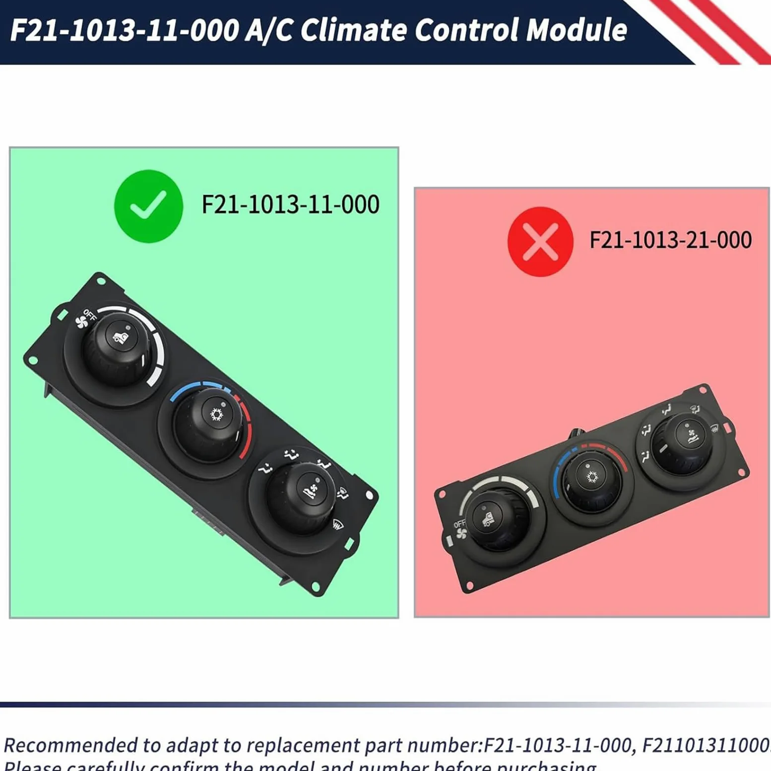 Panel de control de calefacción de aire acondicionado HVAC para camiones T600 T800 de los modelos 2006 a 2025 1013-11-000 componente HVAC
