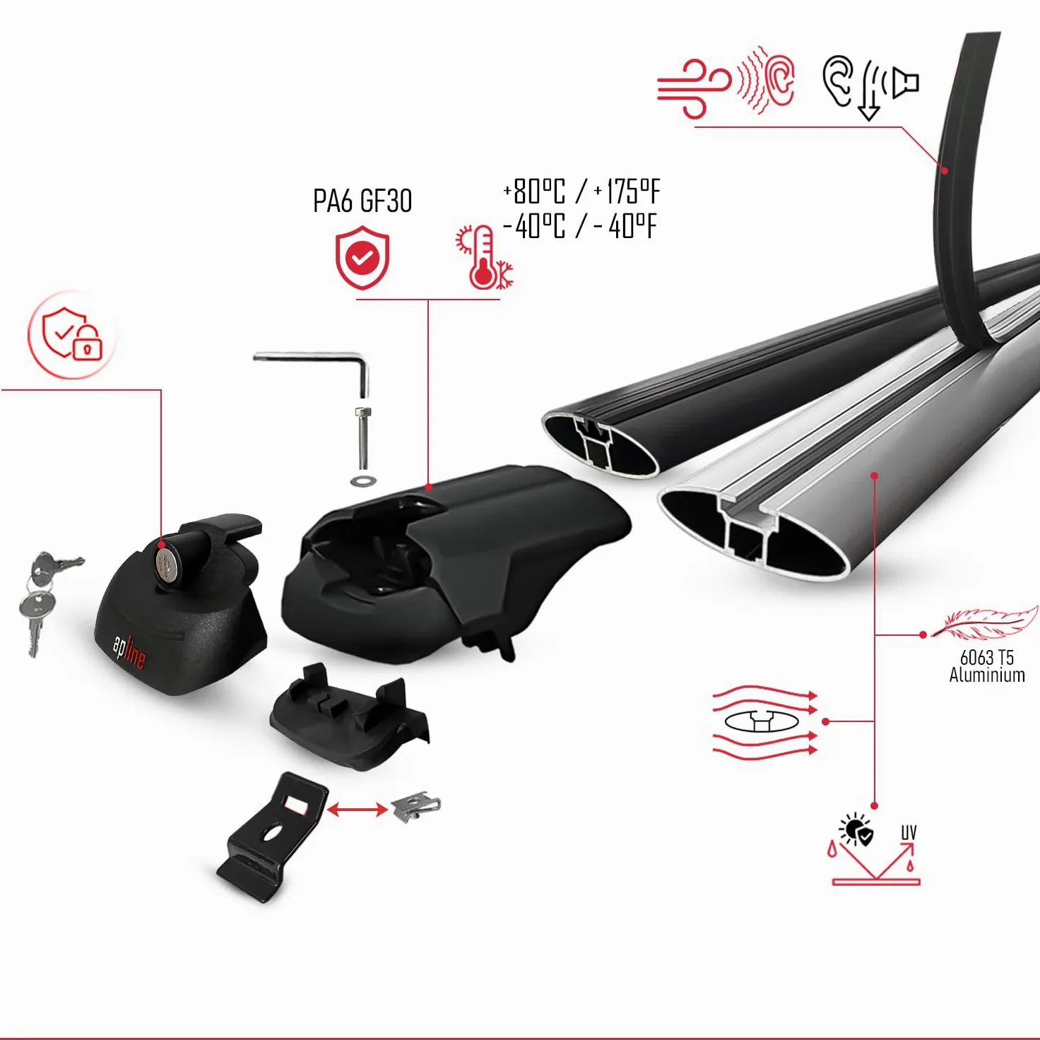Compatible con Citroen C4 Grand Picasso 2013-2018 Ace-1 Barras de Techo Auto Portaequipajes Barras Transversales Gris Aluminio 2 Barras