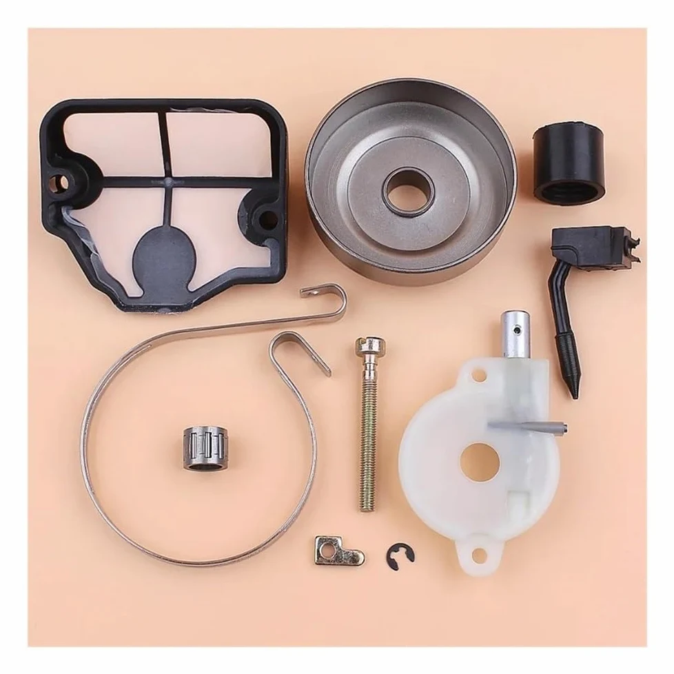 Kit de banda de freno tensor de cadena de bomba de aceite de tambor de embrague apto for motosierra H 142 141 137 136 36 41 530069342 530032117 545036801