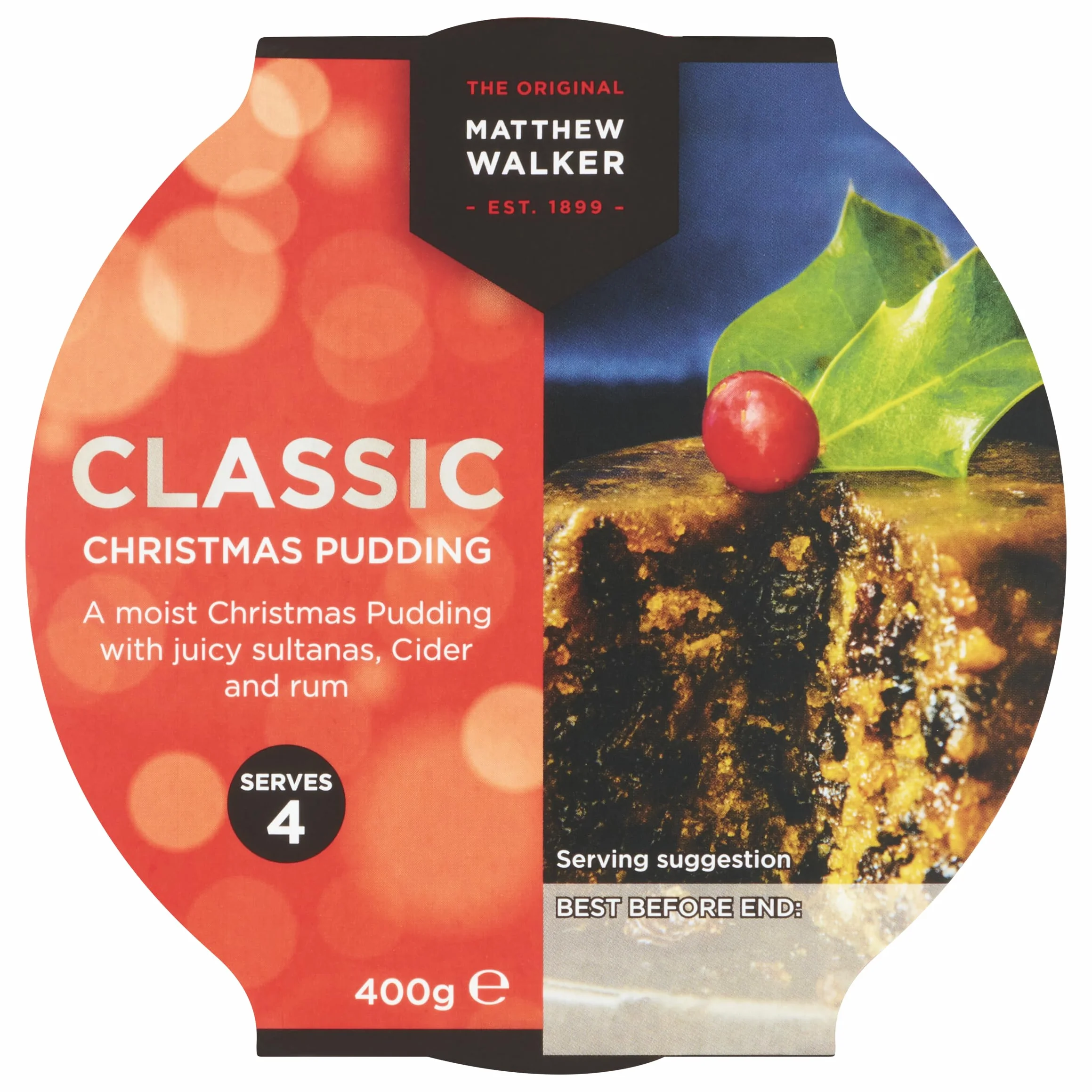 Matthew Walker Pudín clásico de Navidad 400 g