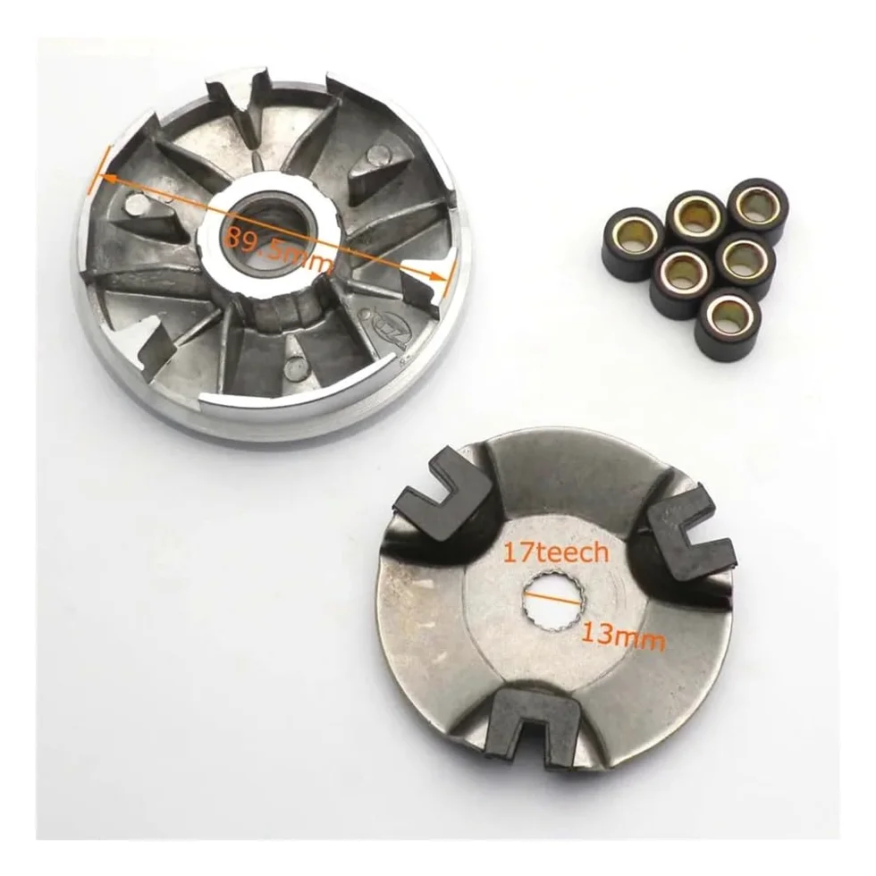 Piezas de reparación Ventilador de Rodillos del variador 1E40QMB de 50 CC, Compatible con Piezas de Motor de Motocicleta y Scooter de 50 18 mm