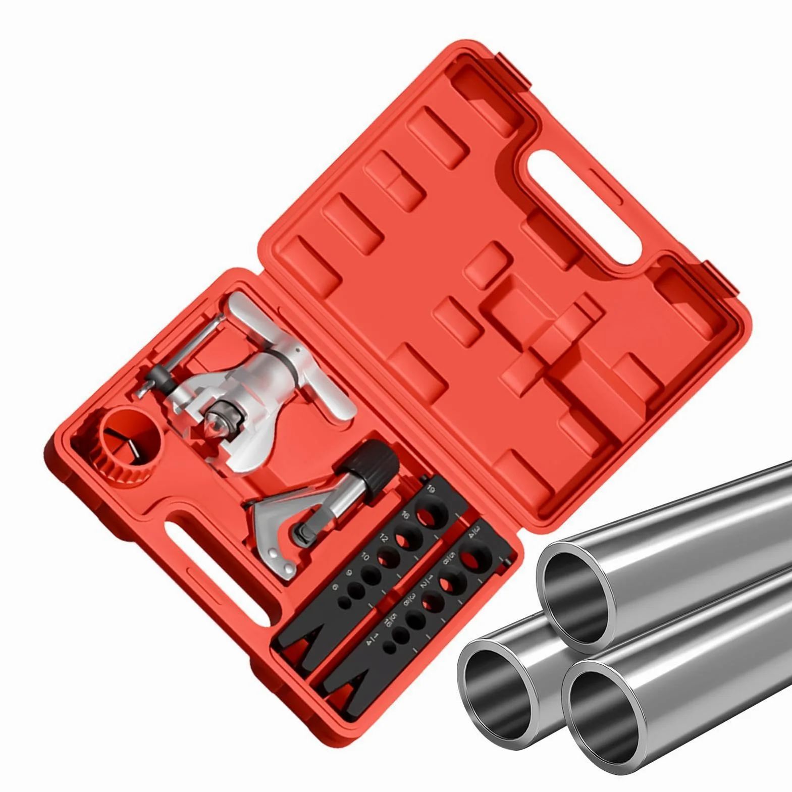 Kit Abocardador Frenos Set De Reparación Y Mantenimiento De Líneas Y | Kit De Abocardado Doble Para Garaje Taller Industria Hogar Exterior Automóvil Camión