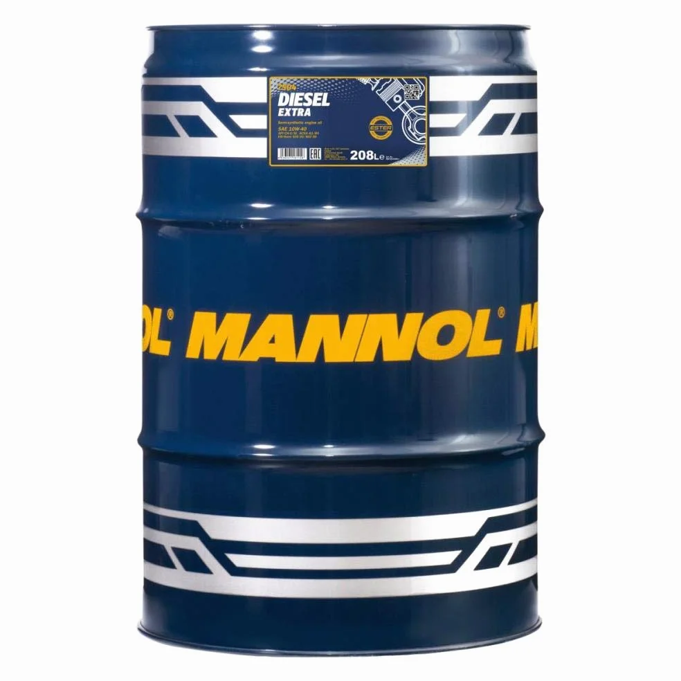 MANNOL Aceite de motor 10W-40 DIESEL EXTRA aceite parcialmente sintético ACEA A3/B4 API CH-4 API SL 208L Compatible con VW Polo V Hatchback 6R1, 6C1 up! Hatchback 121, 122, BL1, BL2, BL3, 123, TOYOTA