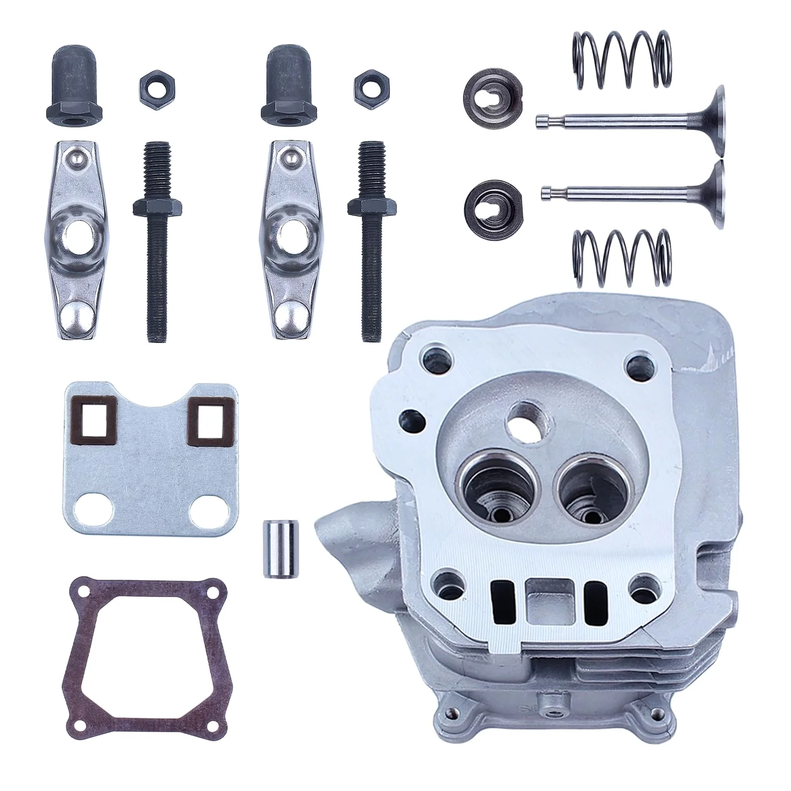 Juego de resortes for balancín válvula y Culata Motor Compatible con Honda GX160, GX200, Modelos Chinos 168F, 5, HP, 6, 2 kW 3