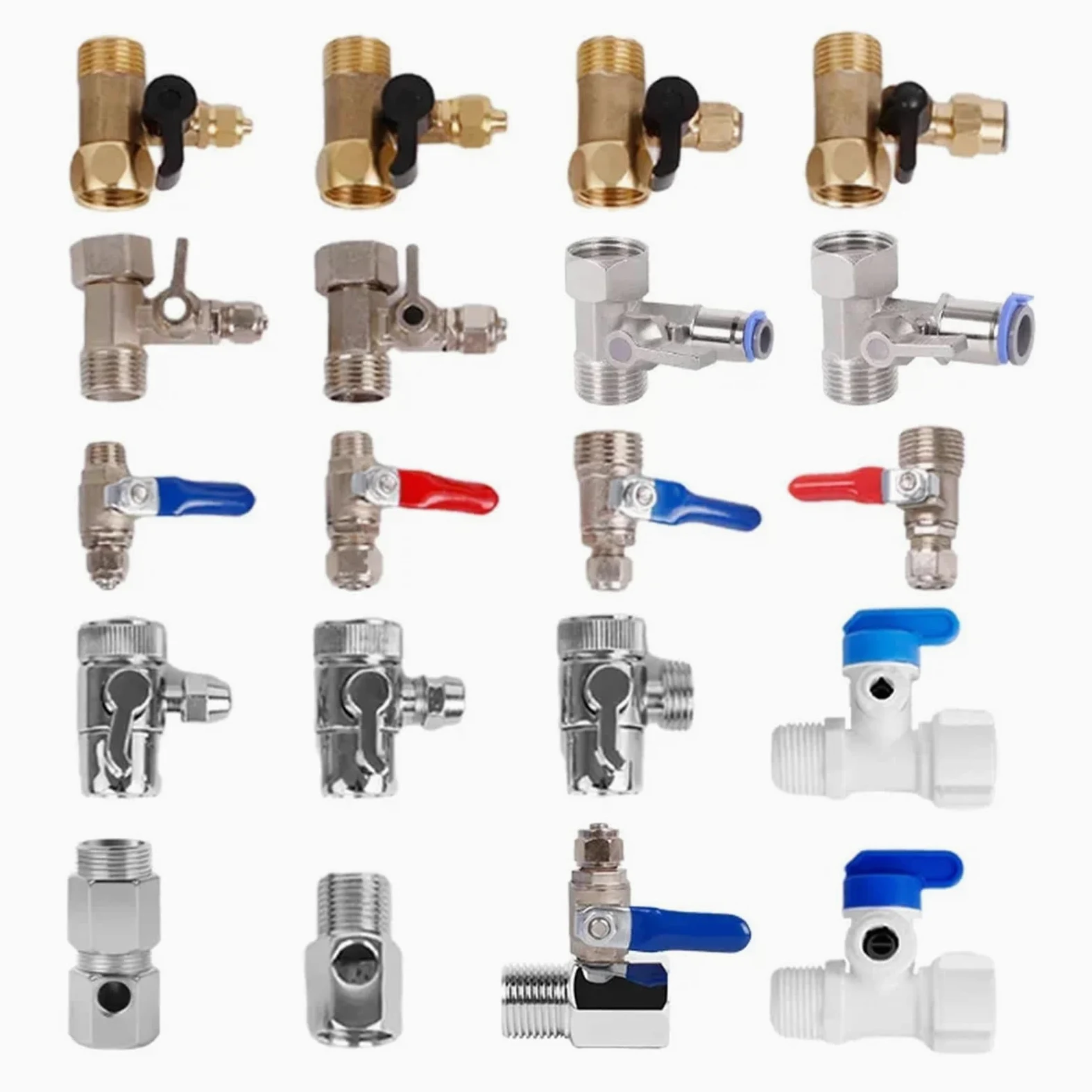Purificador de agua por ultrafiltración UF con filtro ósmosis inversa y interruptor entrada tres vías, for grupo válvulas 1/2" BSP a derivación 1/4" 3/8"(Copper 3I8 conjoined)