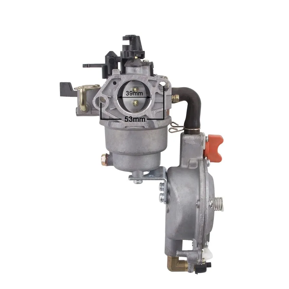 Montaje Carburador 5KW 188F 190F Para LPG Para Piezas Generador Bomba 13HP Carburador Combustible Dual Motor Agua Aceite Gas Doble Propósito Para Kit Conversión NG