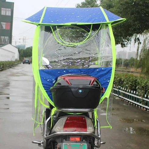 Paraguas de movilidad para scooter, totalmente impermeable, escudo protector universal plegable para scooters y motocicletas