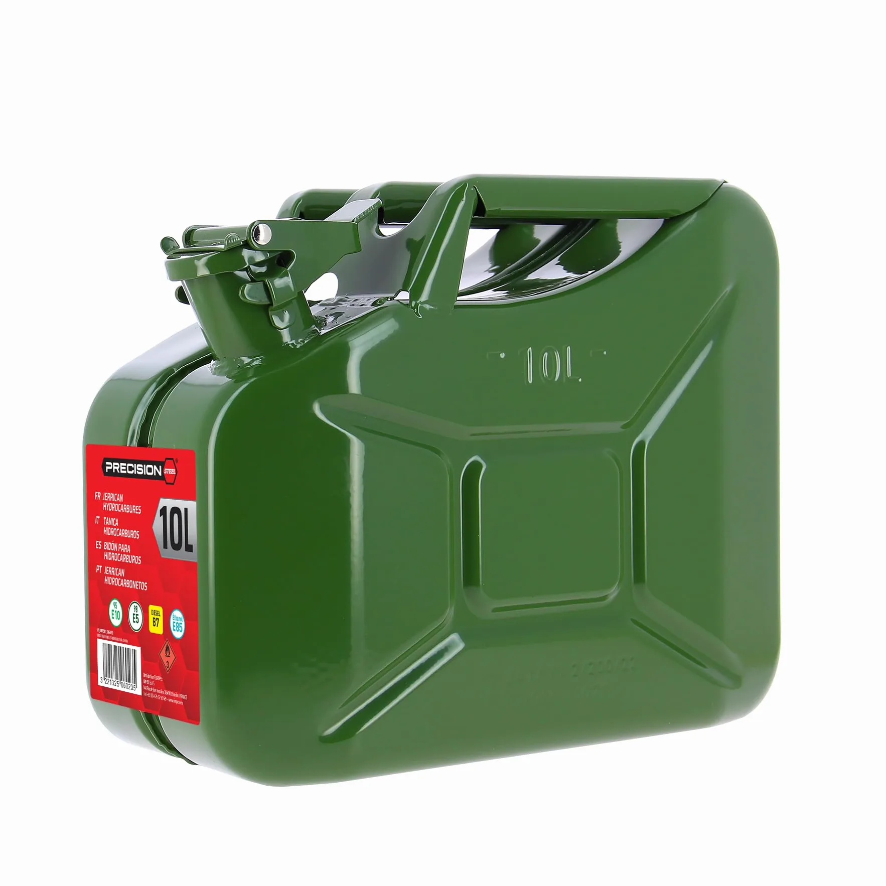 XL TECH 506023 Jerrican US Metálico 10L Hidrocarburos gasolina diesel aceites