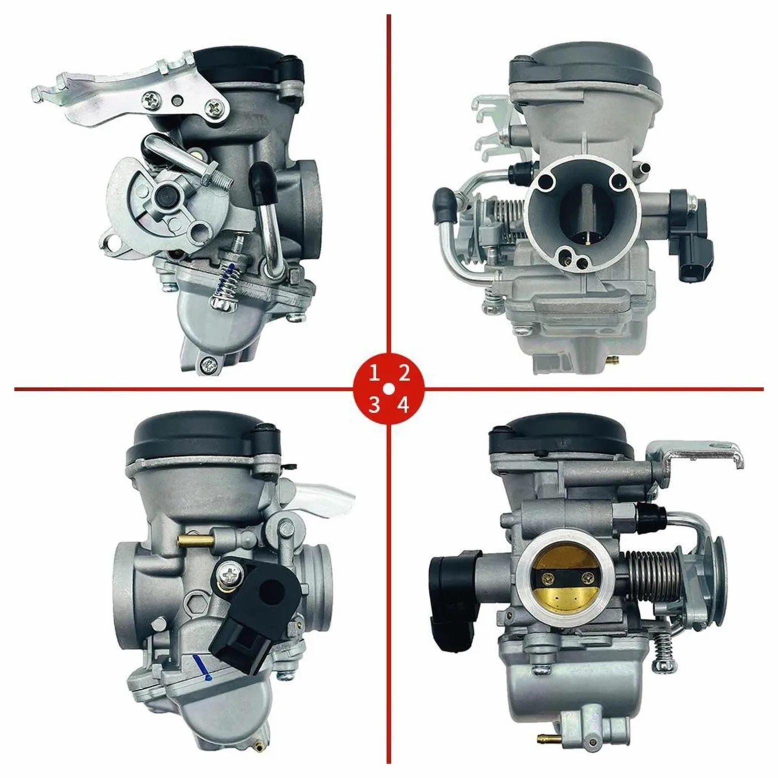 Carburador Carb Para Fz16 Para Byson Para Fazer Para Fzs Para Bajaj Para Tvs Cable Acelerador Único Doble Carburador Motocicleta(For FZ16 Dual)