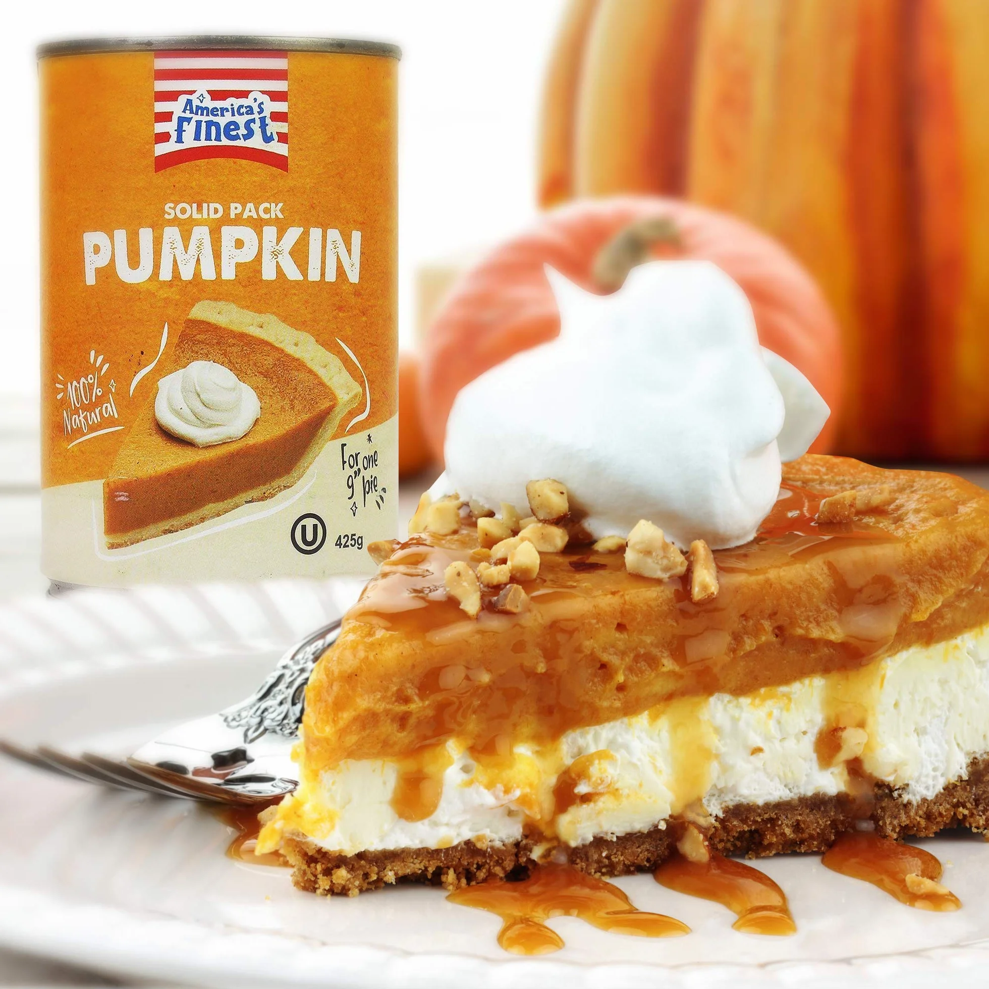 America's Finest Pumpkin Puree 100% Pure 425g