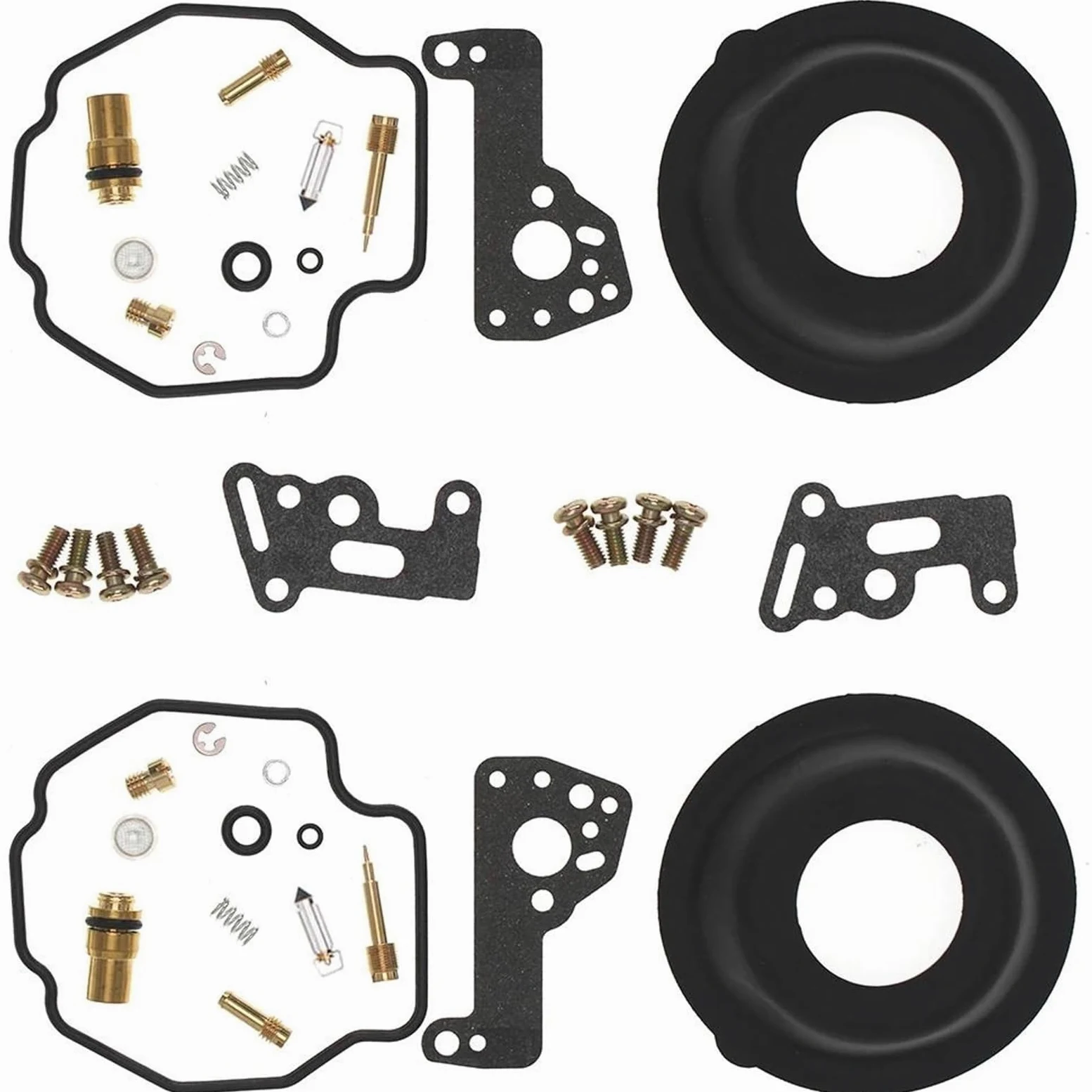 Kit Reparación Carburador Para Yamaha Para Virago XV535 XV535S XV500 83-00 Regiones | 2X Kit reparación carburador Juego reconstrucción carburador Junta Válvula aguja 0201-045