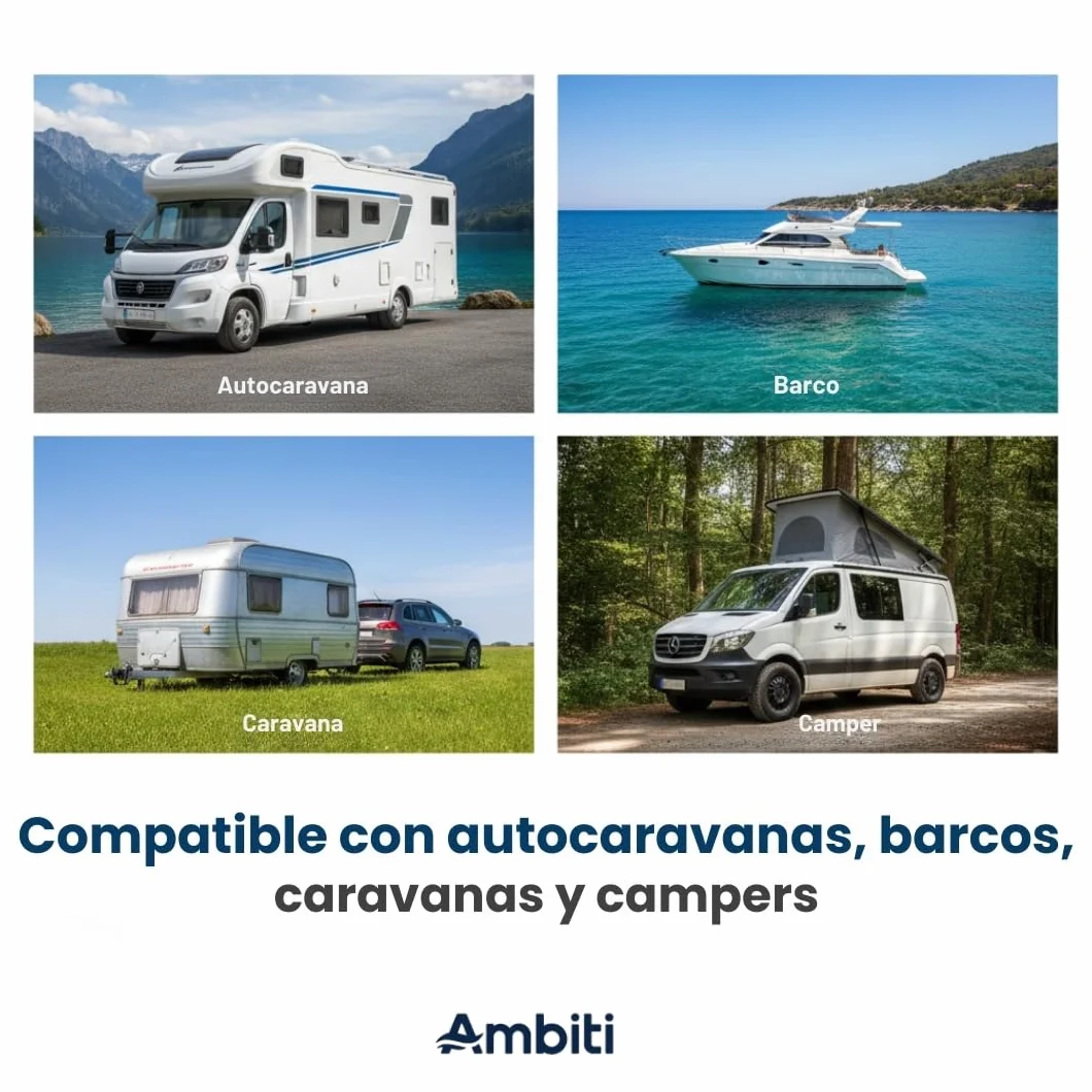 Ambiti | Antical Block | Tabletas para Eliminar y Prevenir la Cal en Depósitos de Agua Limpia, Grises | Ideal para Cisternas, Caravanas y WC |Mejora la Calidad del Agua |30 Pastillas de 9 gr